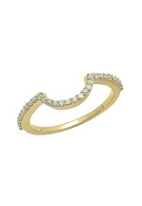 unique white diamond gold baby ring